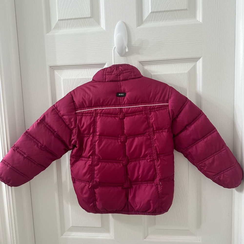 REI Kids Magenta Puffer Coat